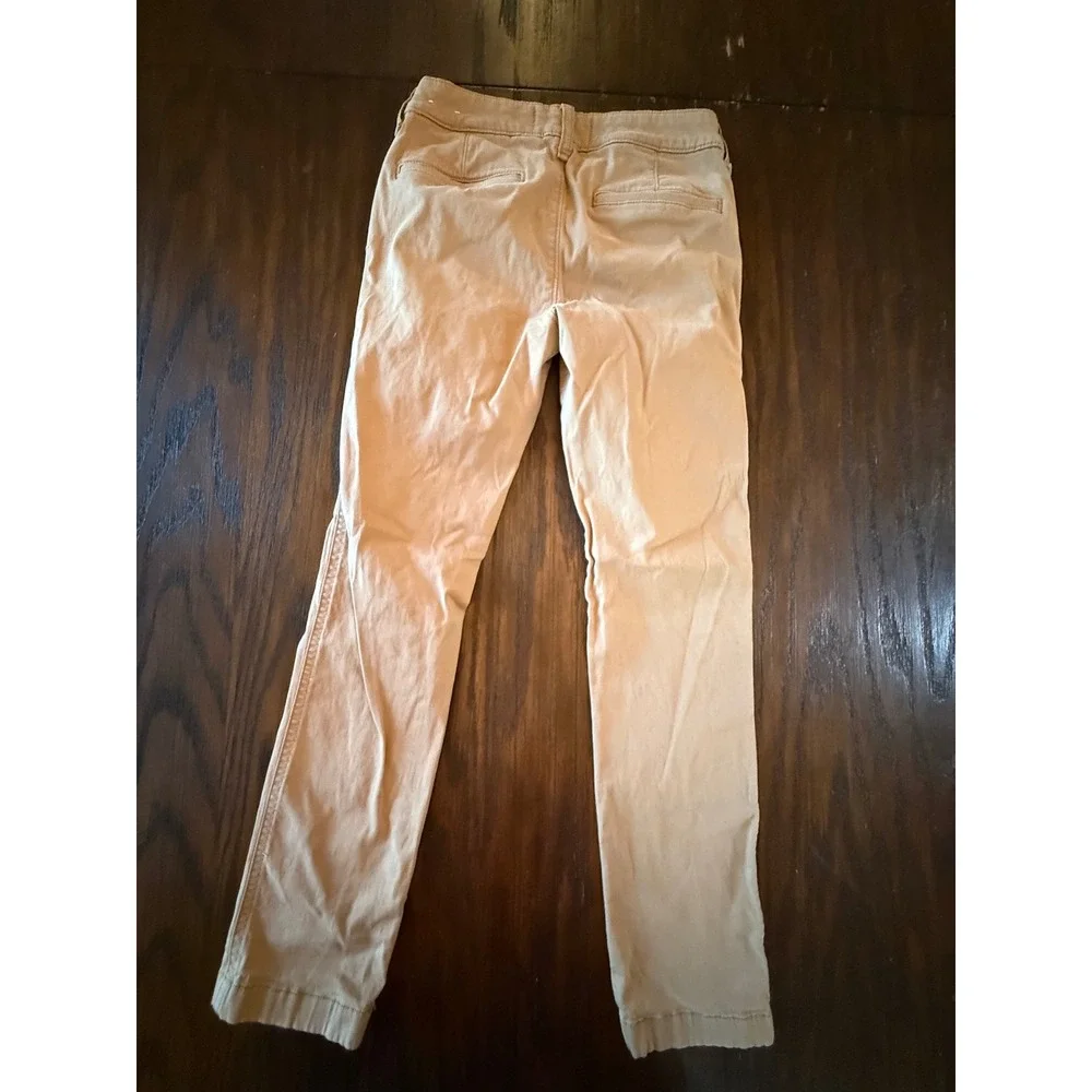 Abercrombie‎ Kids Slim Chino Pants Boys 11/12 Tan Adjustable Waist